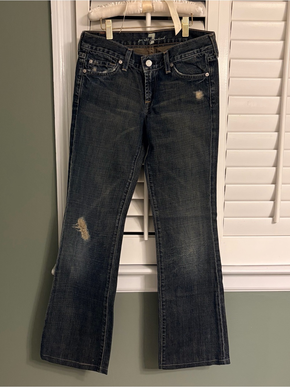 7 For All Mankind Dark Wash Flare Jeans
